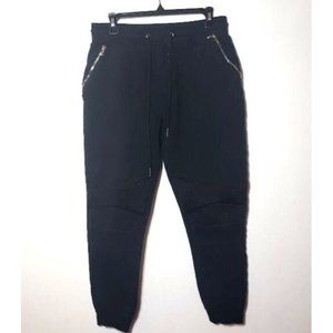 Joggers Unisex XIOS Custom Tailors Black Color Pants Size Medium
